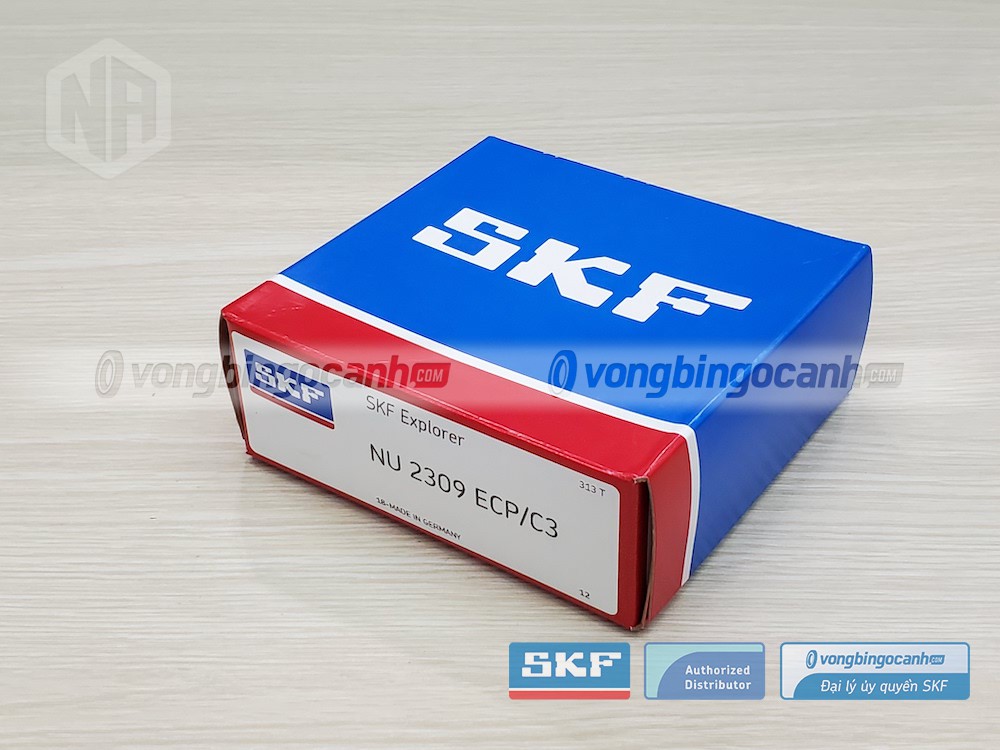 Vòng bi SKF NU 2309 ECP/C3 chính hãng, phân phối bởi Vòng bi Ngọc Anh - Đại lý uỷ quyền SKF.