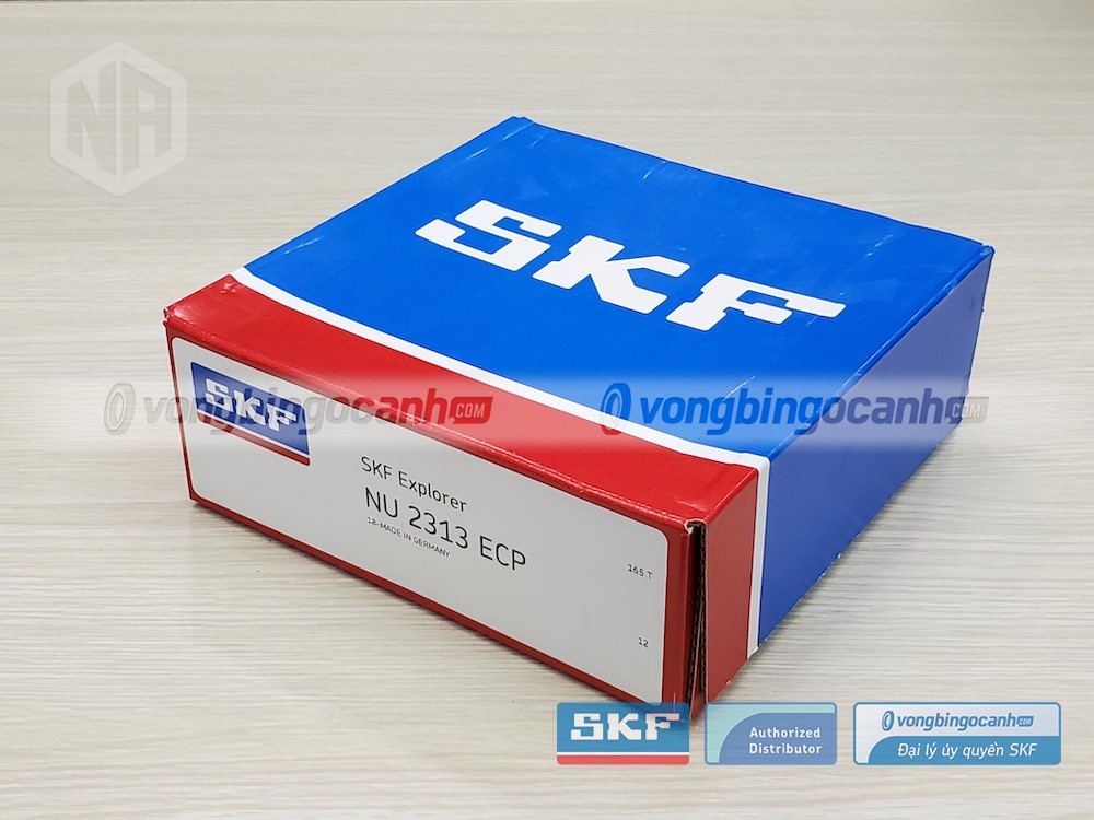 Vòng bi SKF NU 2313 ECP chính hãng, phân phối bởi Vòng bi Ngọc Anh - Đại lý uỷ quyền SKF.