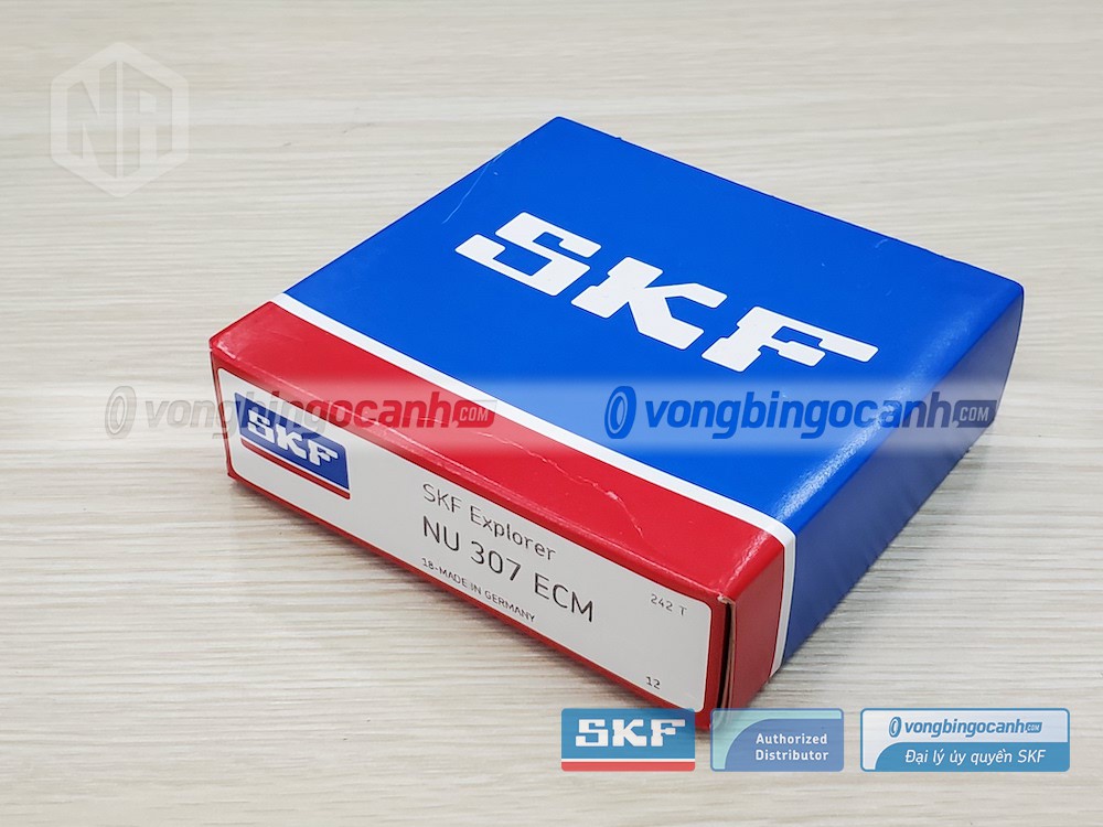 Vòng bi SKF NU 307 ECM chính hãng, phân phối bởi Vòng bi Ngọc Anh - Đại lý uỷ quyền SKF.