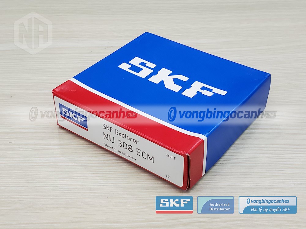 Vòng bi SKF NU 308 ECM chính hãng, phân phối bởi Vòng bi Ngọc Anh - Đại lý uỷ quyền SKF.