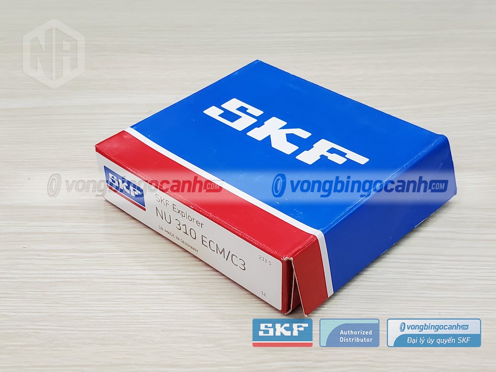 Vòng bi SKF NU 310 ECM/C3 chính hãng, phân phối bởi Vòng bi Ngọc Anh - Đại lý uỷ quyền SKF.