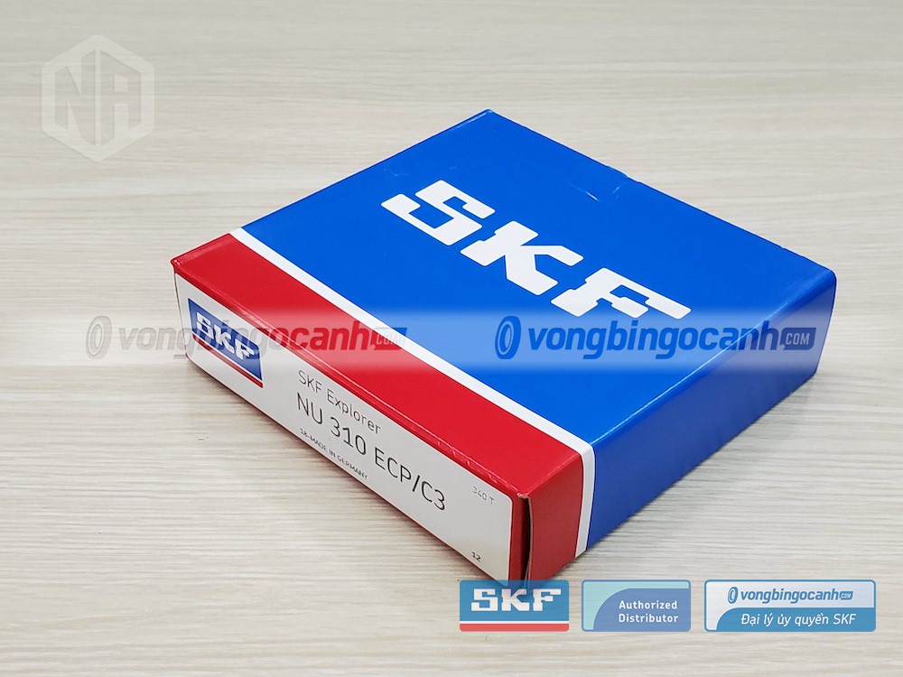 Vòng bi SKF NU 310 ECP/C3 chính hãng, phân phối bởi Vòng bi Ngọc Anh - Đại lý uỷ quyền SKF.