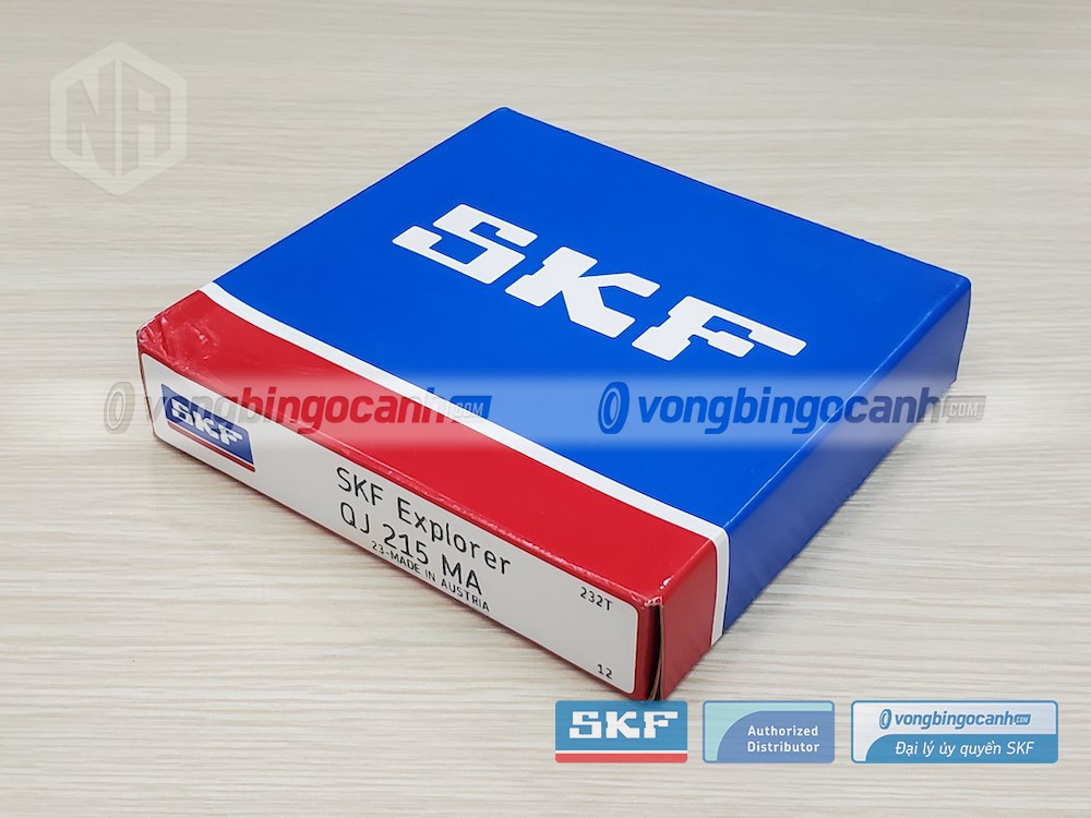 Vòng bi SKF QJ 215 MA chính hãng, phân phối bởi Vòng bi Ngọc Anh - Đại lý uỷ quyền SKF.