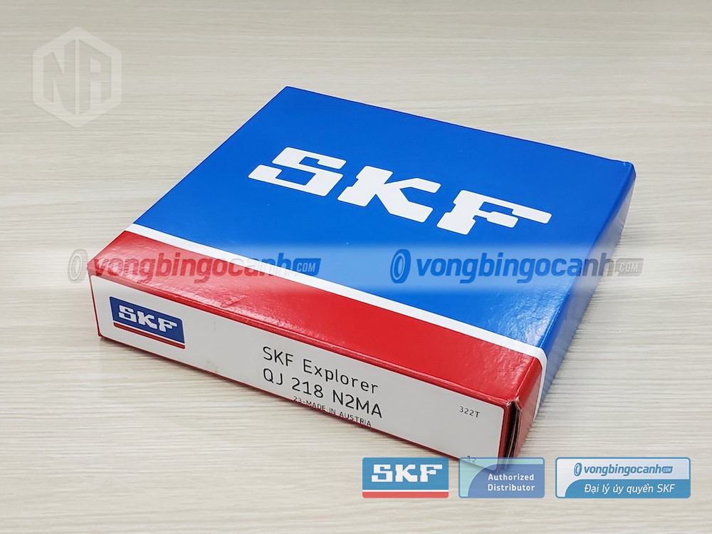 Vòng bi SKF QJ 218 N2MA chính hãng, phân phối bởi Vòng bi Ngọc Anh - Đại lý uỷ quyền SKF.