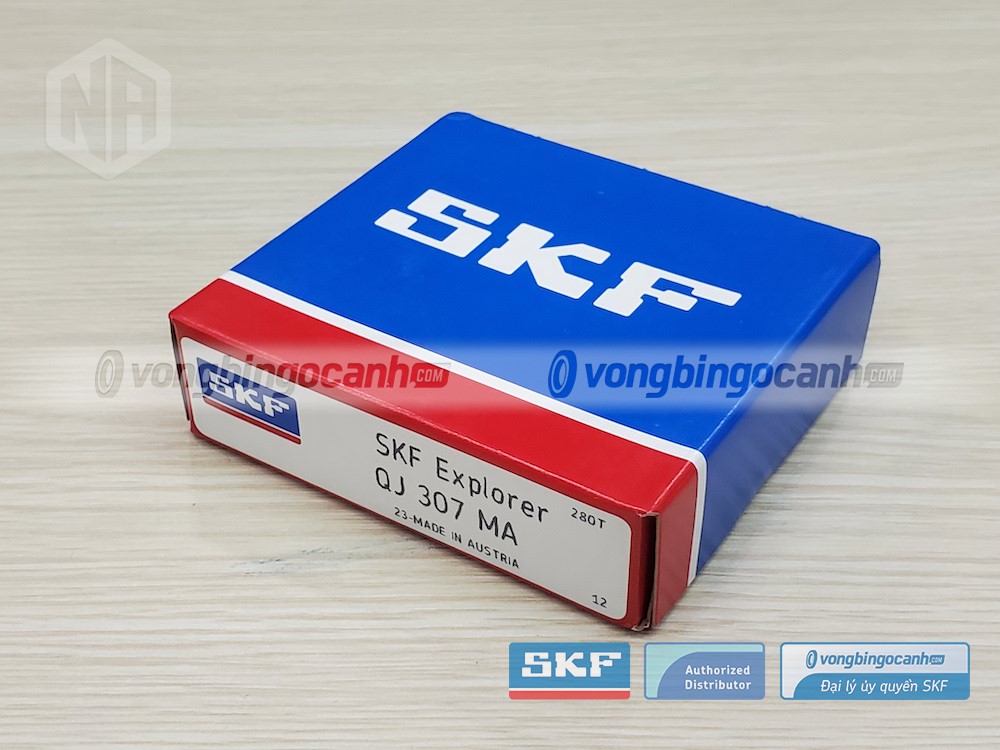 Vòng bi SKF QJ 307 MA chính hãng, phân phối bởi Vòng bi Ngọc Anh - Đại lý uỷ quyền SKF.