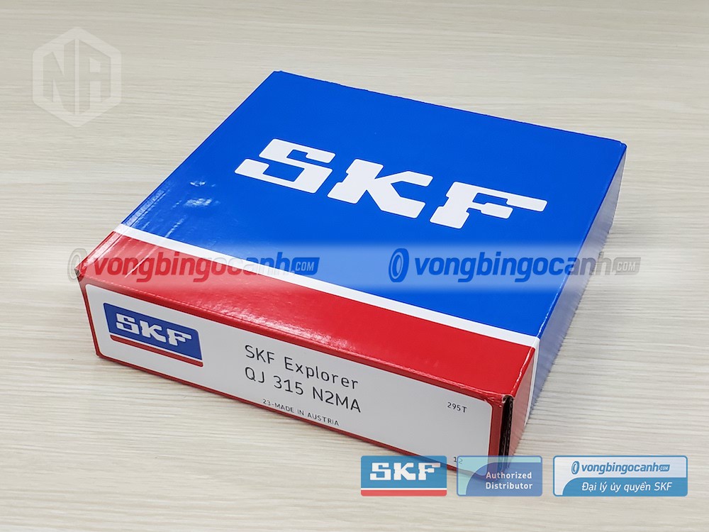 Vòng bi SKF QJ 315 N2MA chính hãng, phân phối bởi Vòng bi Ngọc Anh - Đại lý uỷ quyền SKF.