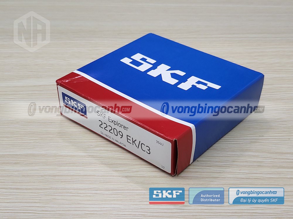 Vòng bi SKF 22209 EK/C3 chính hãng, phân phối bởi Vòng bi Ngọc Anh - Đại lý uỷ quyền SKF.