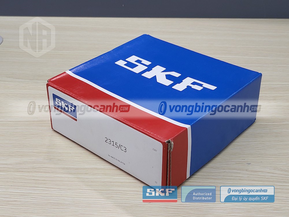 Vòng bi SKF 2315/C3 chính hãng, phân phối bởi Vòng bi Ngọc Anh - Đại lý uỷ quyền SKF.