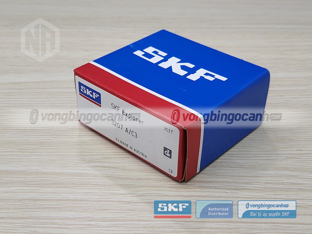 Vòng bi SKF 3207 A/C3 chính hãng, phân phối bởi Vòng bi Ngọc Anh - Đại lý uỷ quyền SKF.