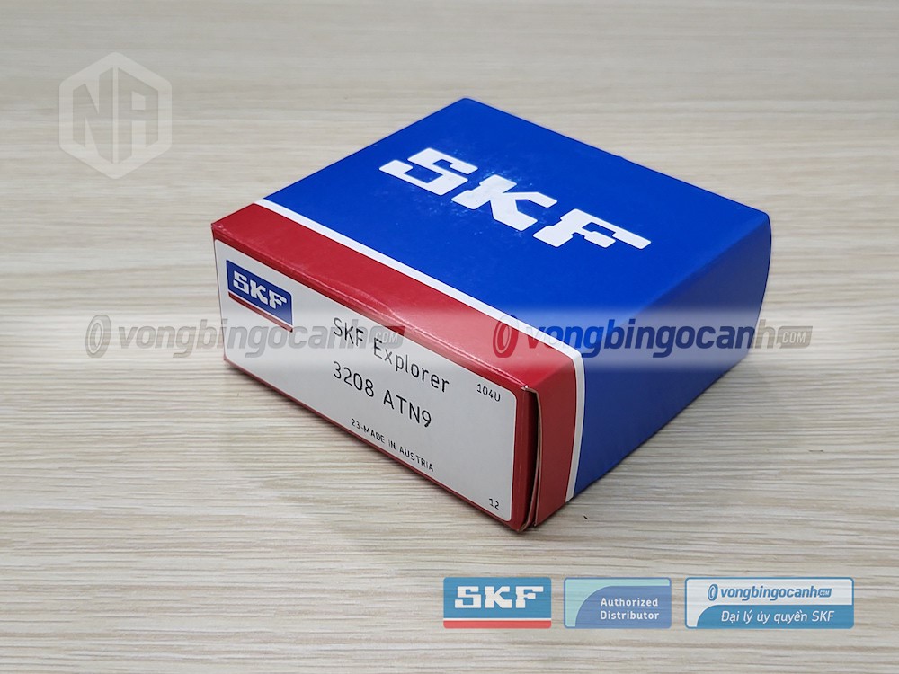 Vòng bi SKF 3208 ATN9 chính hãng, phân phối bởi Vòng bi Ngọc Anh - Đại lý uỷ quyền SKF.