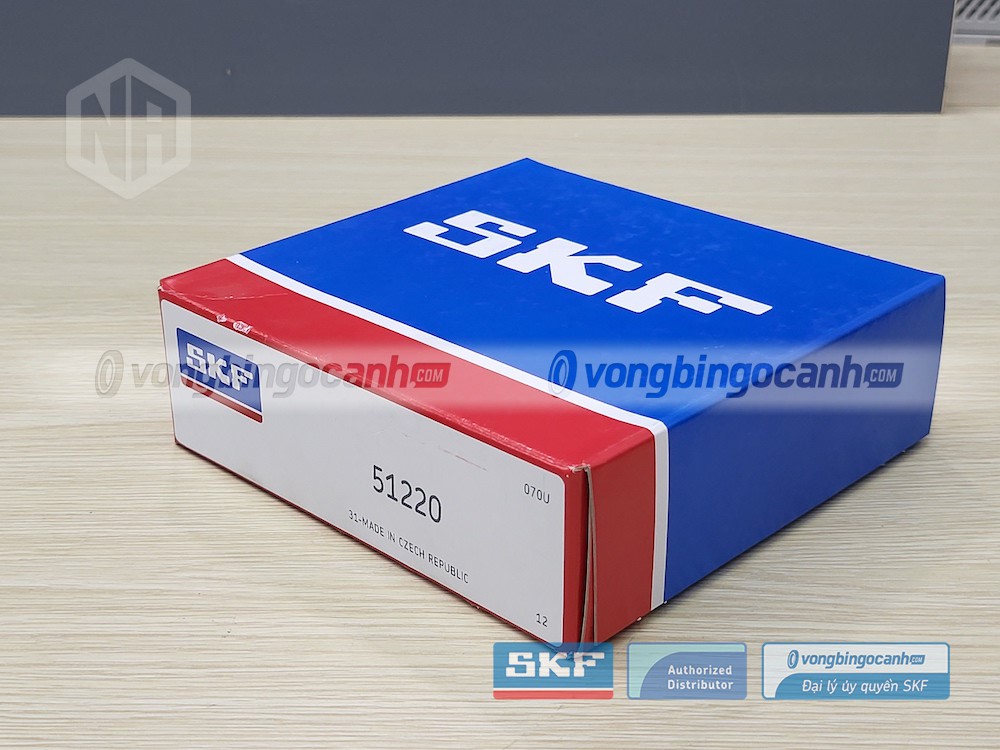 Vòng bi SKF 51220 chính hãng, phân phối bởi Vòng bi Ngọc Anh - Đại lý uỷ quyền SKF.