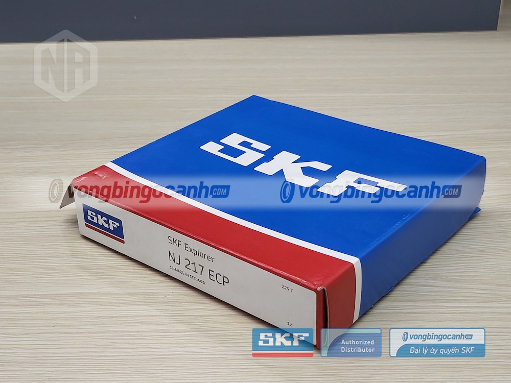 Vòng bi SKF NJ 217 ECP chính hãng, phân phối bởi Vòng bi Ngọc Anh - Đại lý uỷ quyền SKF.