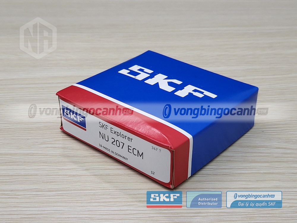 Vòng bi SKF NU 207 ECM chính hãng, phân phối bởi Vòng bi Ngọc Anh - Đại lý uỷ quyền SKF.