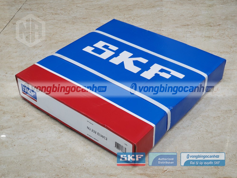 Vòng bi SKF NU 232 ECM/C3 chính hãng, phân phối bởi Vòng bi Ngọc Anh - Đại lý uỷ quyền SKF.