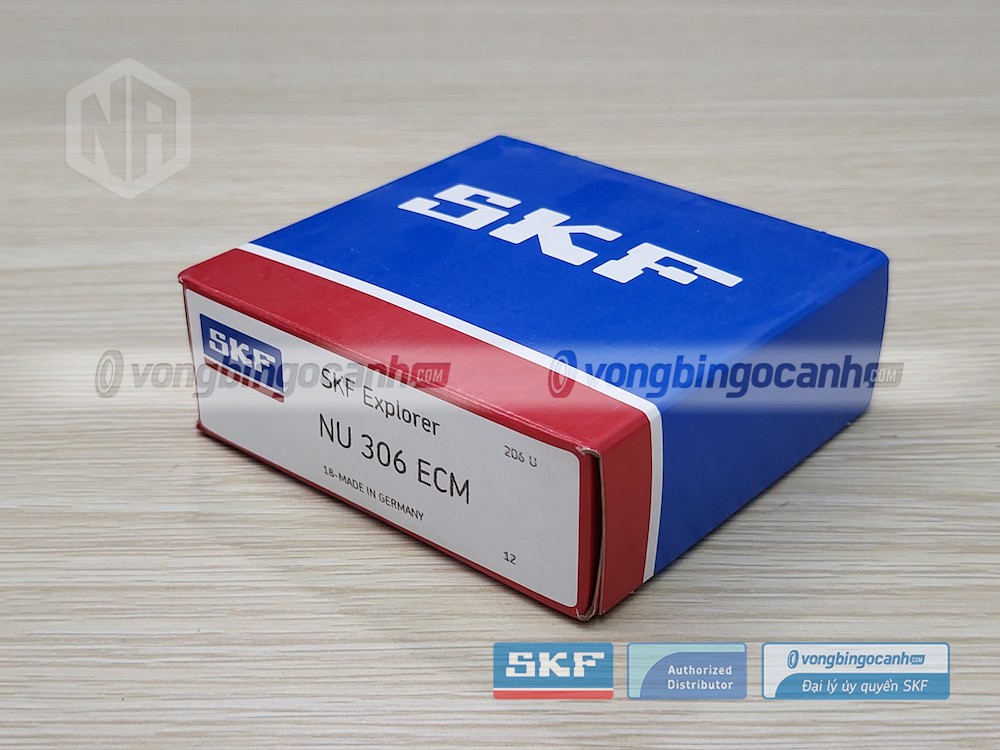 Vòng bi SKF NU 306 ECM chính hãng, phân phối bởi Vòng bi Ngọc Anh - Đại lý uỷ quyền SKF.