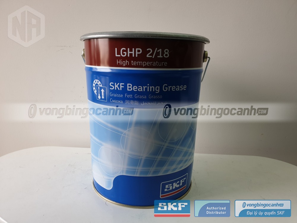 Mỡ SKF LGHP 2/18 được đóng hộp theo trọng lượng 18 kg