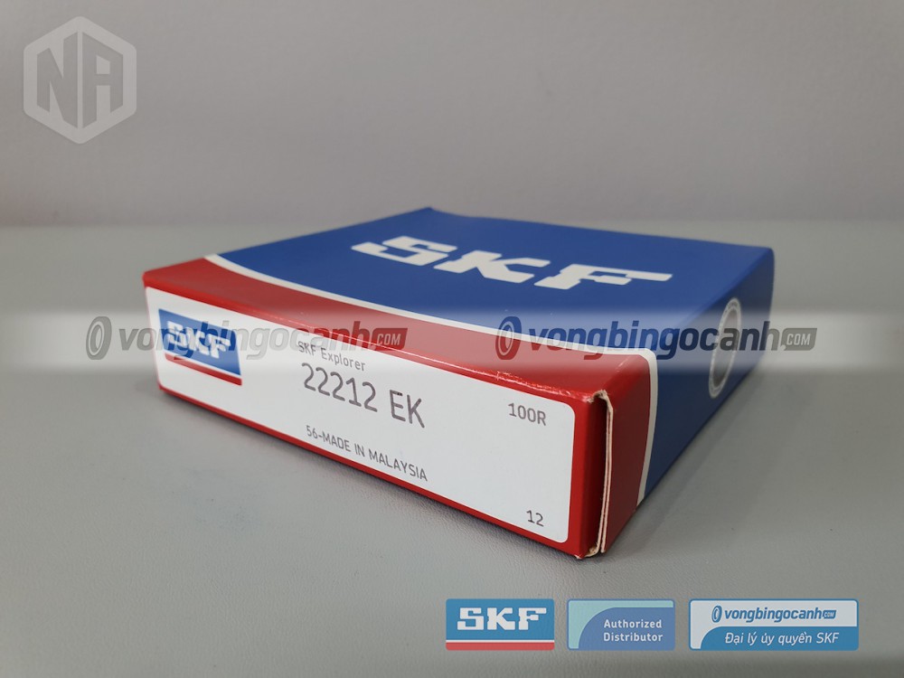 Vòng bi SKF 22212 EK chính hãng, phân phối bởi Vòng bi Ngọc Anh - Đại lý uỷ quyền SKF.