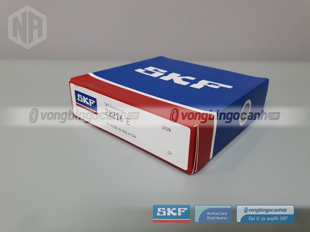 Vòng bi SKF 22216 E chính hãng, phân phối bởi Vòng bi Ngọc Anh - Đại lý uỷ quyền SKF.