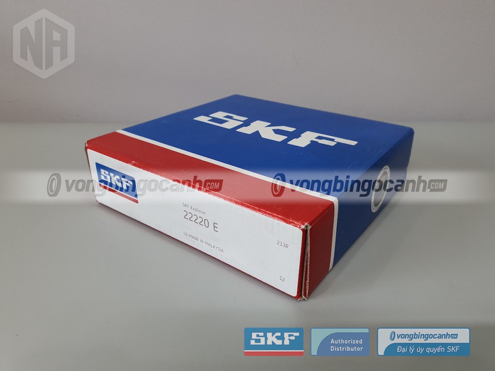 Vòng bi SKF 22220 E chính hãng, phân phối bởi Vòng bi Ngọc Anh - Đại lý uỷ quyền SKF.