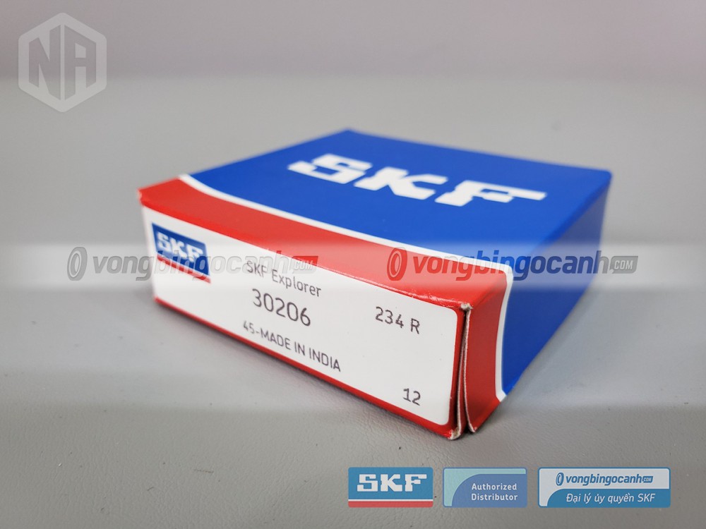 Vòng bi SKF 30206 chính hãng, phân phối bởi Vòng bi Ngọc Anh - Đại lý uỷ quyền SKF.