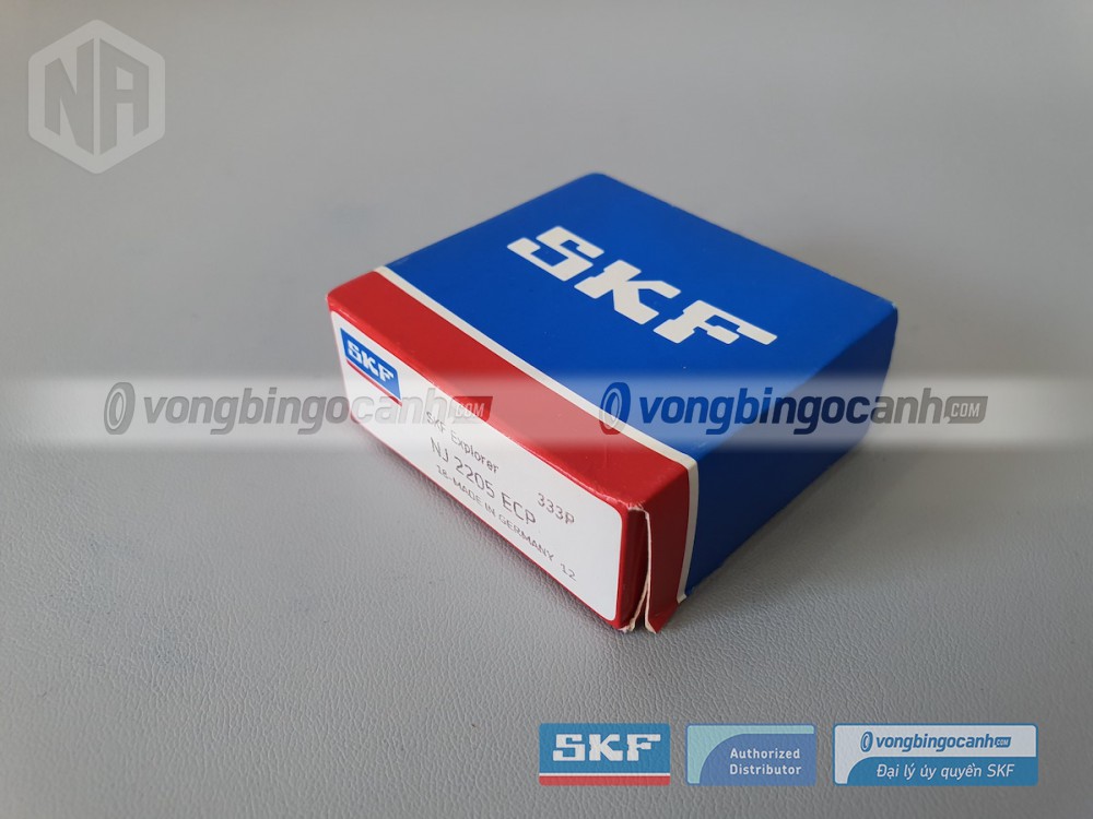 Vòng bi SKF NJ 2205 ECP chính hãng, phân phối bởi Vòng bi Ngọc Anh - Đại lý uỷ quyền SKF.