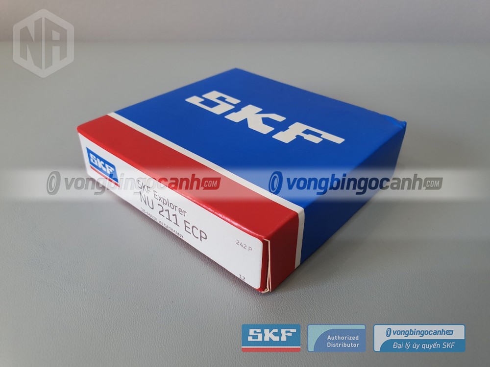 Vòng bi SKF NU 211 ECP chính hãng, phân phối bởi Vòng bi Ngọc Anh - Đại lý uỷ quyền SKF.