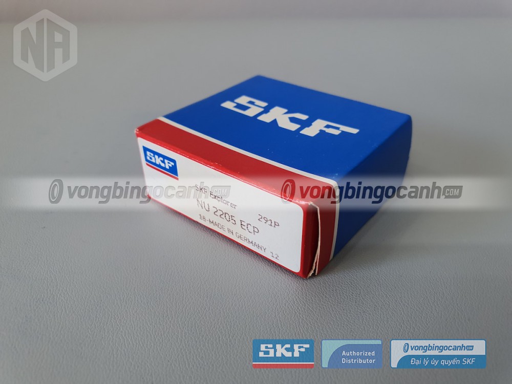 Vòng bi SKF NU 2205 ECP chính hãng, phân phối bởi Vòng bi Ngọc Anh - Đại lý uỷ quyền SKF.