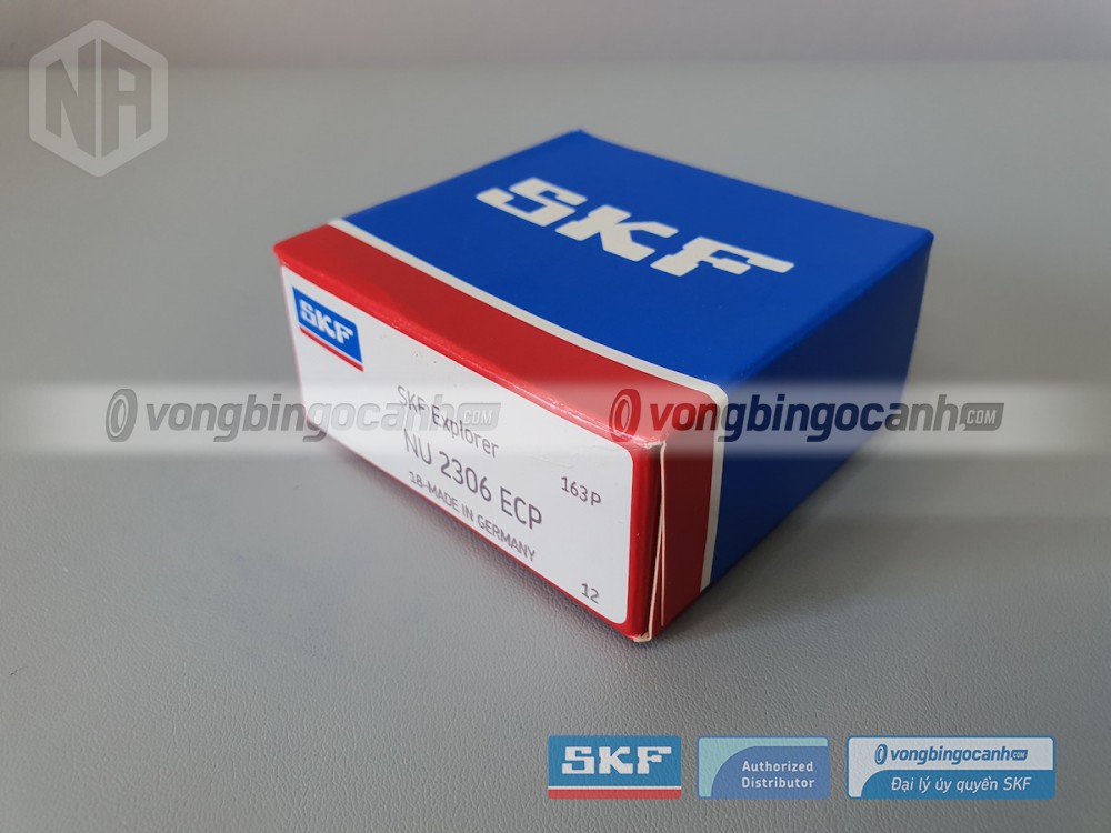Vòng bi SKF NU 2306 ECP chính hãng, phân phối bởi Vòng bi Ngọc Anh - Đại lý uỷ quyền SKF.