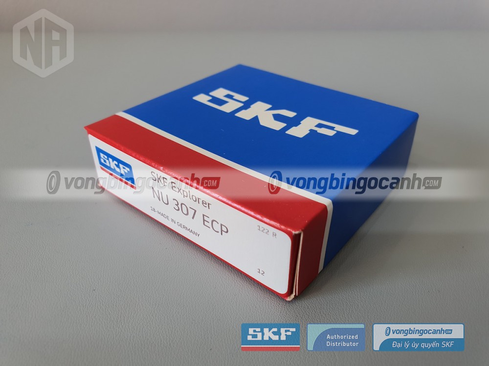 Vòng bi SKF NU 307 ECP chính hãng, phân phối bởi Vòng bi Ngọc Anh - Đại lý uỷ quyền SKF.