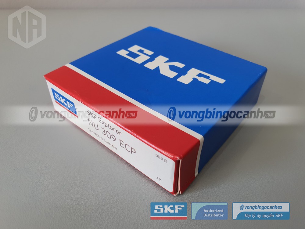 Vòng bi SKF NU 309 ECP chính hãng, phân phối bởi Vòng bi Ngọc Anh - Đại lý uỷ quyền SKF.
