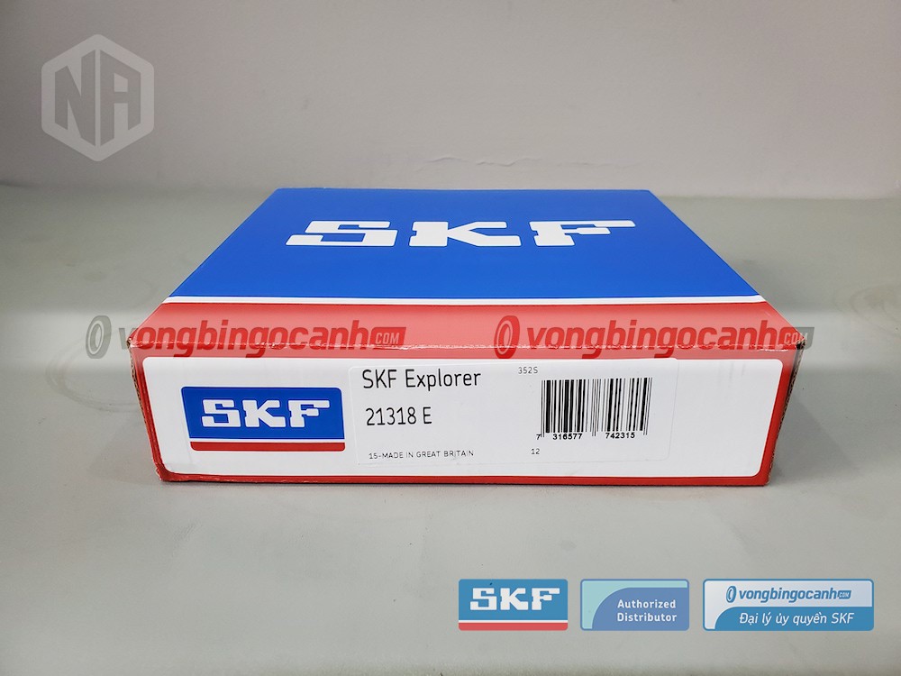 Vòng bi SKF 21318 E chính hãng, phân phối bởi Vòng bi Ngọc Anh - Đại lý uỷ quyền SKF. 