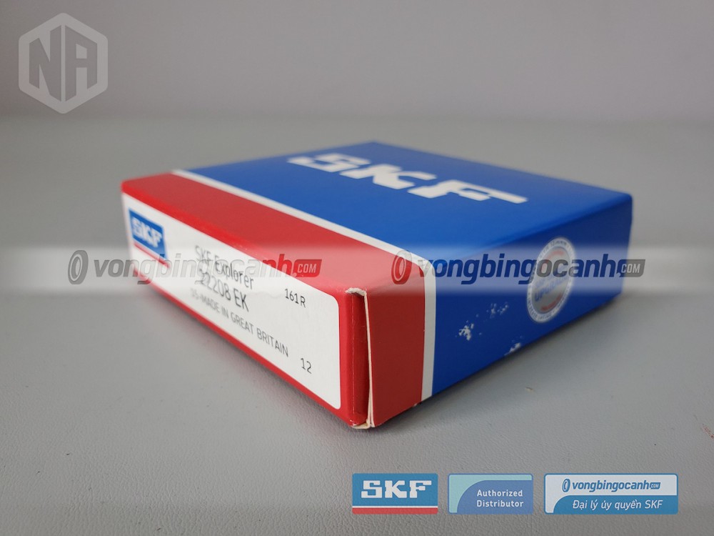 Vòng bi SKF 22208 EK chính hãng, phân phối bởi Vòng bi Ngọc Anh - Đại lý uỷ quyền SKF.