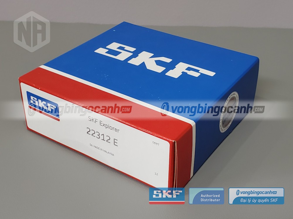 Vòng bi SKF 22312 E chính hãng, phân phối bởi Vòng bi Ngọc Anh - Đại lý uỷ quyền SKF. 
