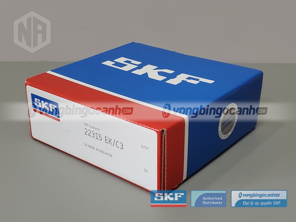 Vòng bi SKF 22315 EK/C3 chính hãng, phân phối bởi Vòng bi Ngọc Anh - Đại lý uỷ quyền SKF. 