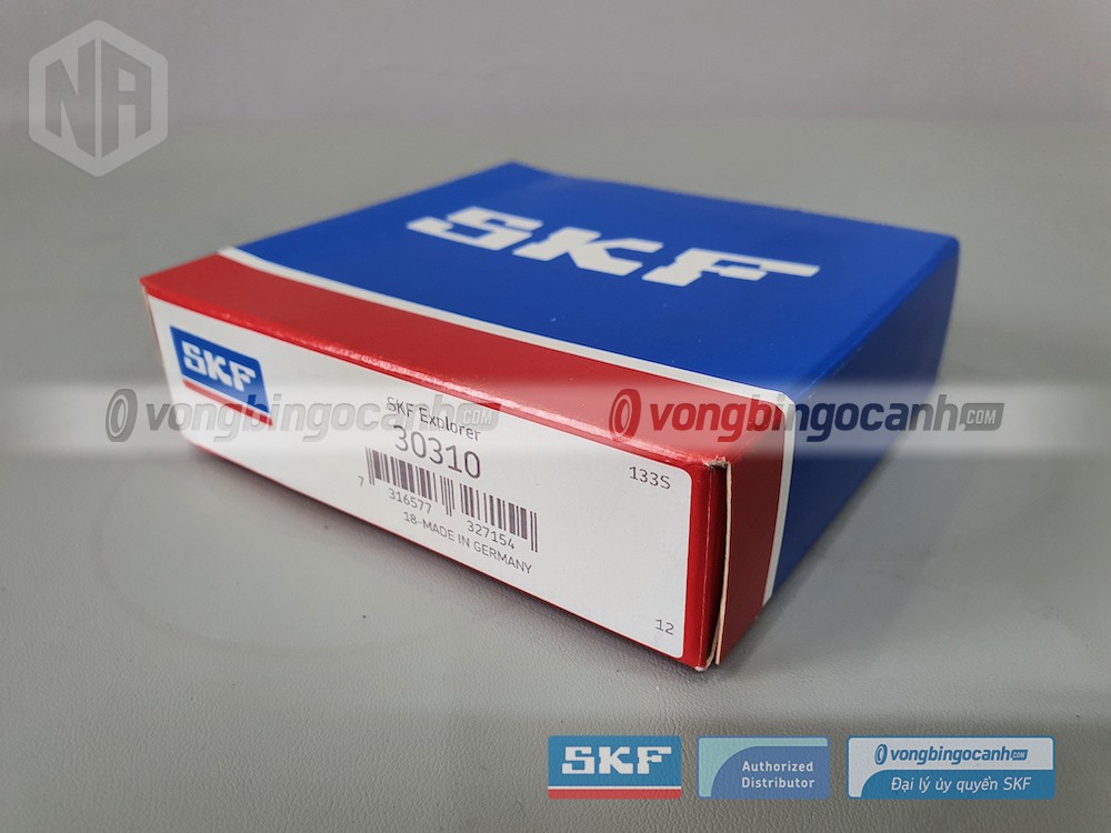 Vòng bi SKF 30310 chính hãng, phân phối bởi Vòng bi Ngọc Anh - Đại lý uỷ quyền SKF.