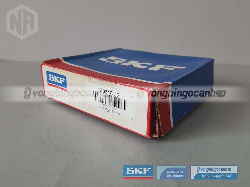 Vòng bi SKF 30316 chính hãng, phân phối bởi Vòng bi Ngọc Anh - Đại lý uỷ quyền SKF.
