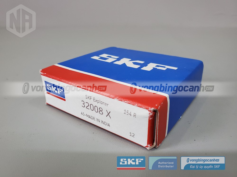Vòng bi SKF 32008 chính hãng, phân phối bởi Vòng bi Ngọc Anh - Đại lý uỷ quyền SKF.