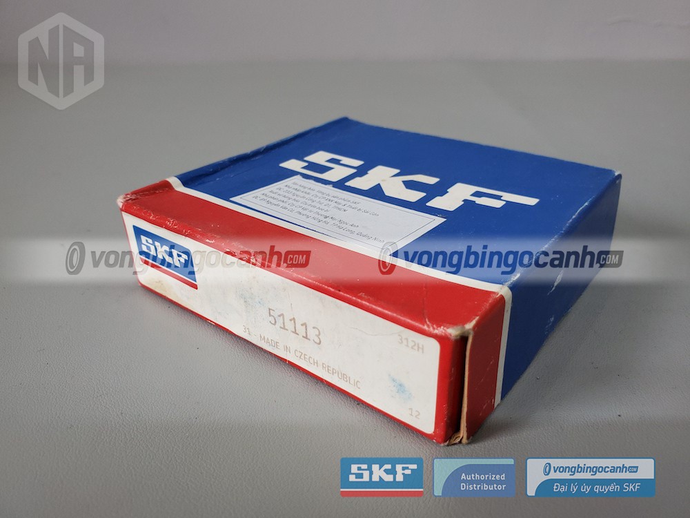 Vòng bi SKF 51113 chính hãng, phân phối bởi Vòng bi Ngọc Anh - Đại lý uỷ quyền SKF.