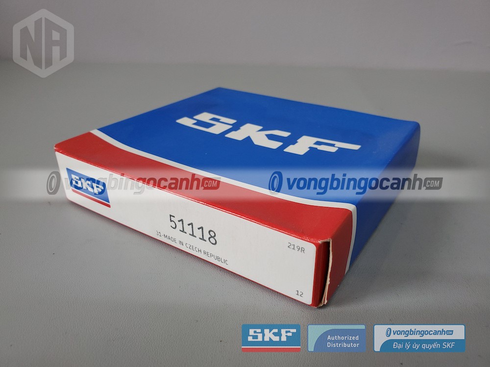 Vòng bi SKF 51118 chính hãng, phân phối bởi Vòng bi Ngọc Anh - Đại lý uỷ quyền SKF.