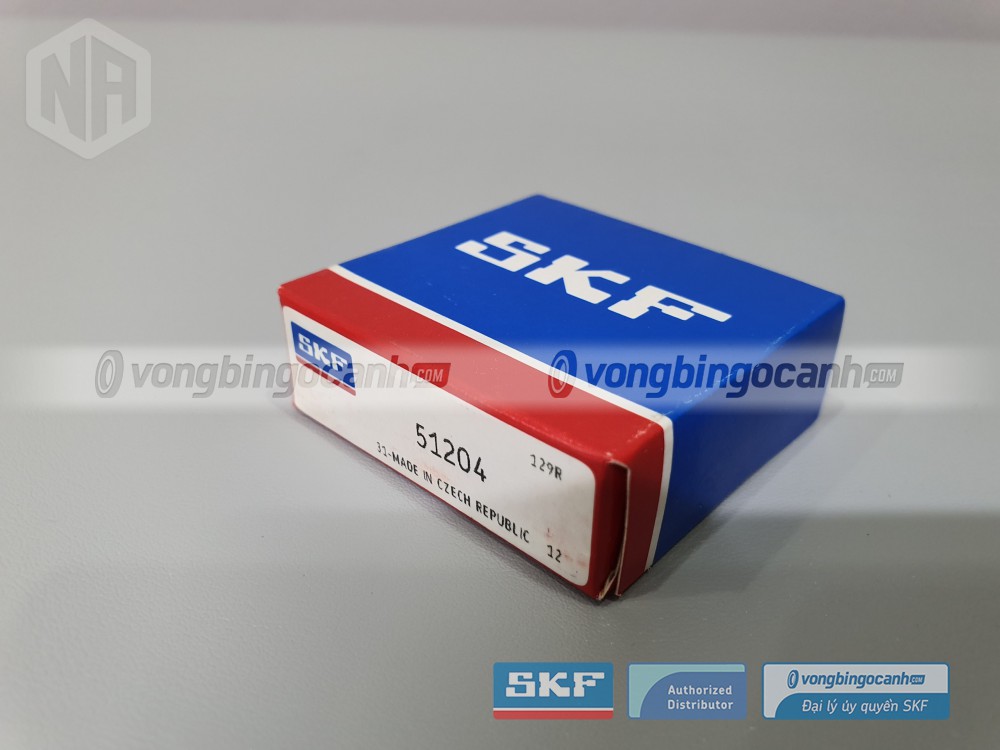 Vòng bi SKF 51204 chính hãng, phân phối bởi Vòng bi Ngọc Anh - Đại lý uỷ quyền SKF.