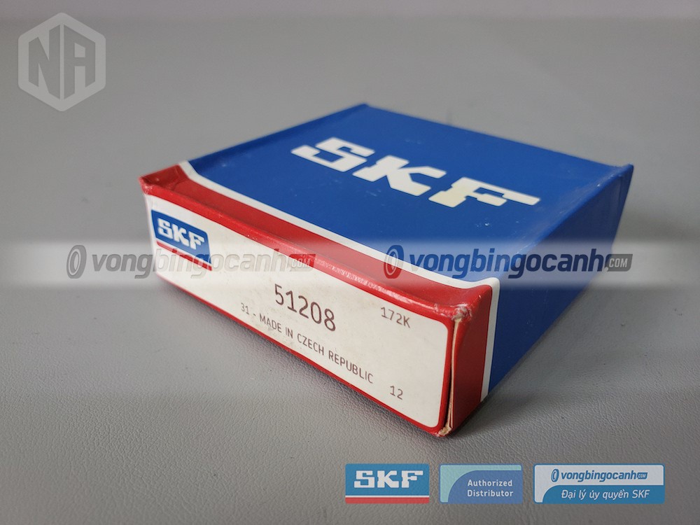 Vòng bi SKF 51208 chính hãng, phân phối bởi Vòng bi Ngọc Anh - Đại lý uỷ quyền SKF.