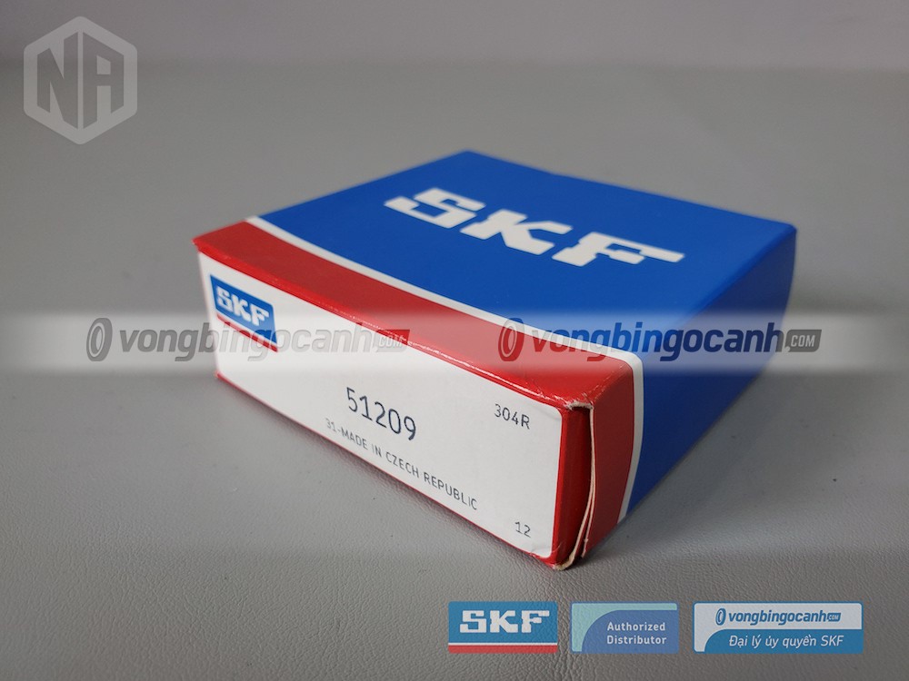 Vòng bi SKF 51209 chính hãng, phân phối bởi Vòng bi Ngọc Anh - Đại lý uỷ quyền SKF.