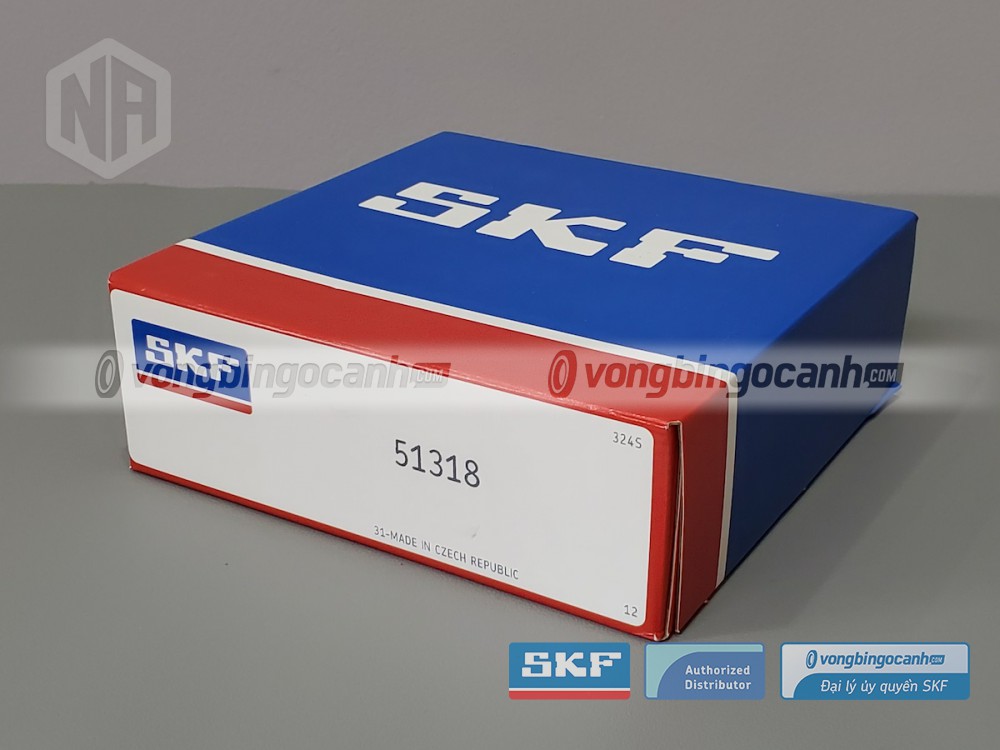 Vòng bi SKF 51318 chính hãng, phân phối bởi Vòng bi Ngọc Anh - Đại lý uỷ quyền SKF.