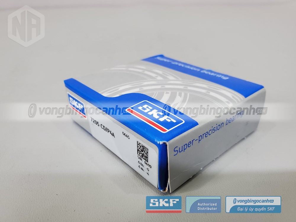 Vòng bi SKF 7205 CD/P4A chính hãng, phân phối bởi Vòng bi Ngọc Anh - Đại lý uỷ quyền SKF.