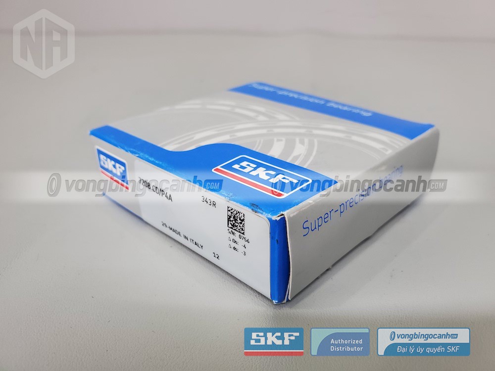 Vòng bi SKF 7208 CD/P4A chính hãng, phân phối bởi Vòng bi Ngọc Anh - Đại lý uỷ quyền SKF.