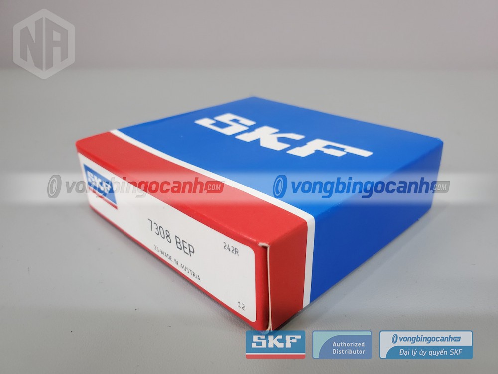 Vòng bi SKF 7308 chính hãng, phân phối bởi Vòng bi Ngọc Anh - Đại lý uỷ quyền SKF.