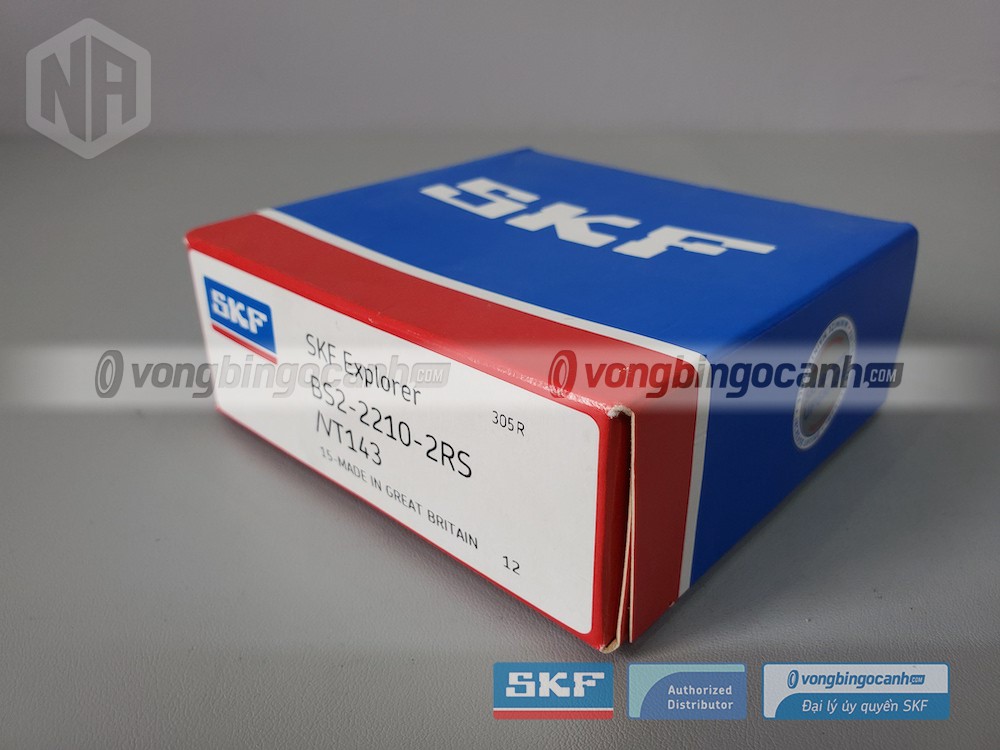 Vòng bi SKF BS2-2210-2RS/VT143 chính hãng, phân phối bởi Vòng bi Ngọc Anh - Đại lý uỷ quyền SKF. 