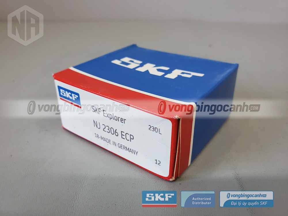 Vòng bi SKF NJ 2306 ECP chính hãng, phân phối bởi Vòng bi Ngọc Anh - Đại lý uỷ quyền SKF.