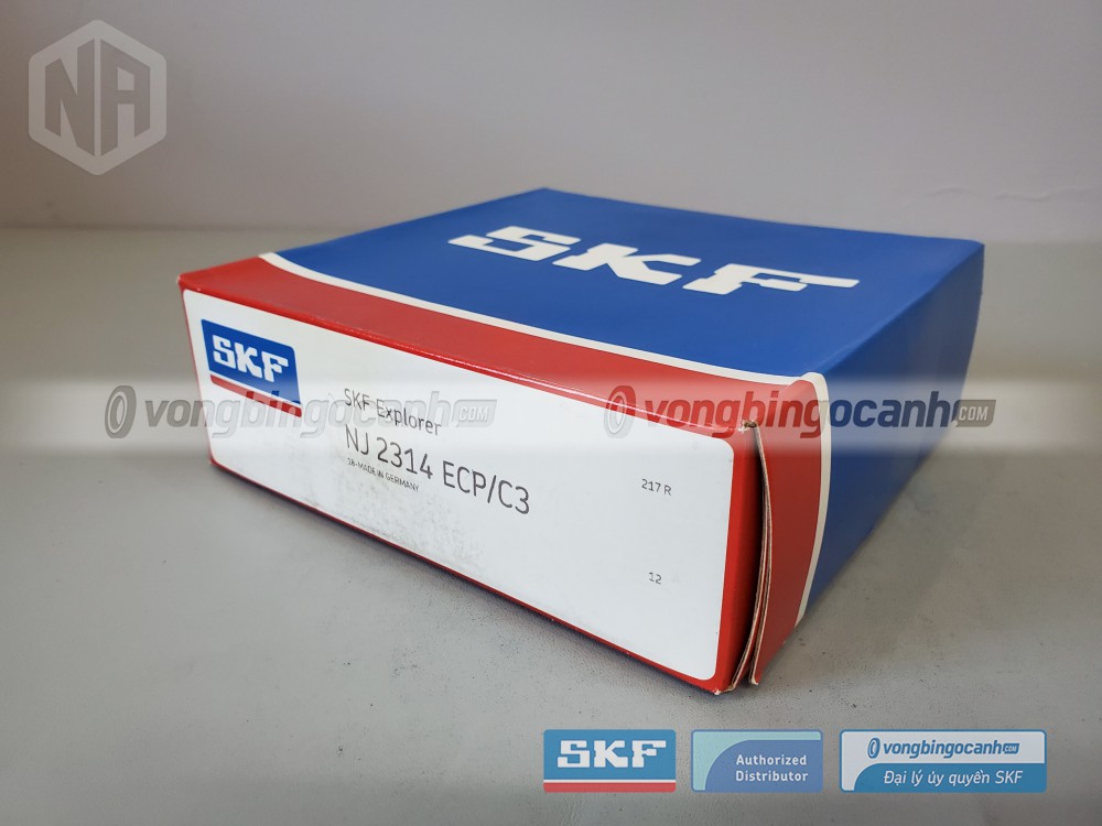 Vòng bi SKF NU 2314 ECP/C3 chính hãng, phân phối bởi Vòng bi Ngọc Anh - Đại lý uỷ quyền SKF.