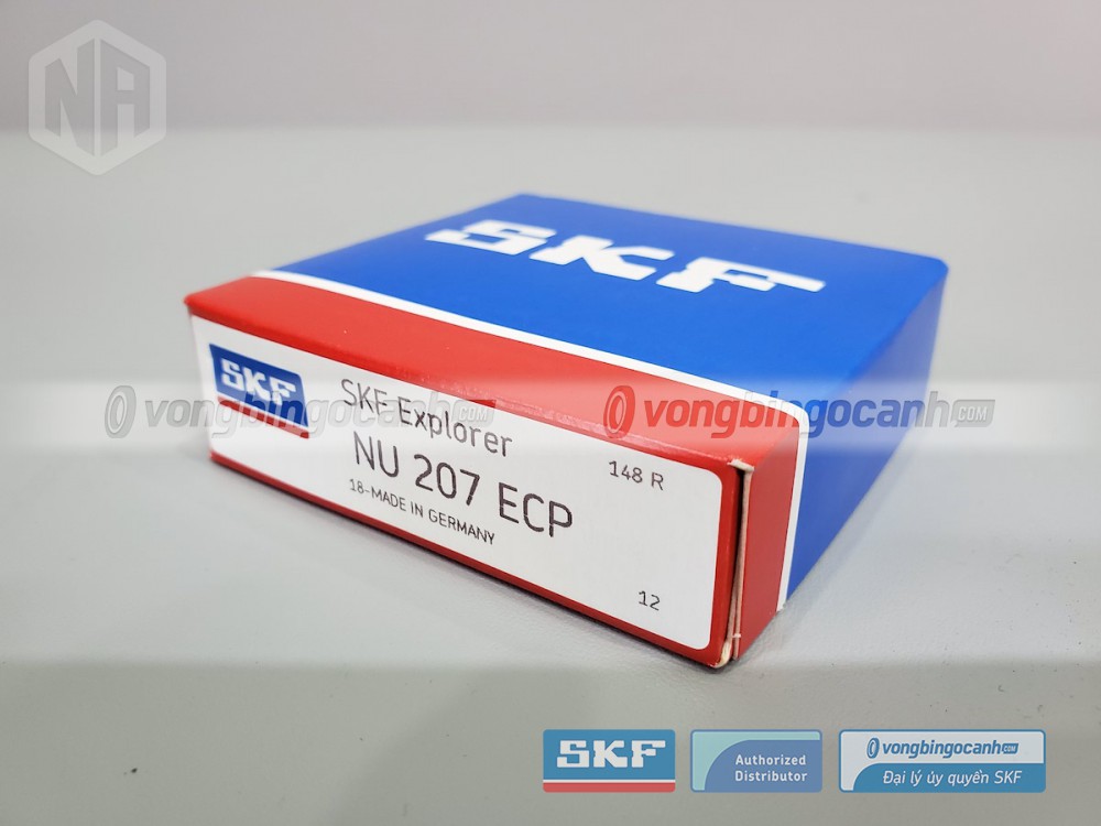 Vòng bi SKF NU 207 ECP chính hãng, phân phối bởi Vòng bi Ngọc Anh - Đại lý uỷ quyền SKF.